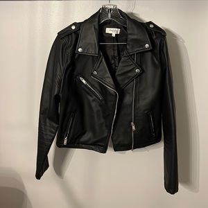Moto Faux Leather Jacket